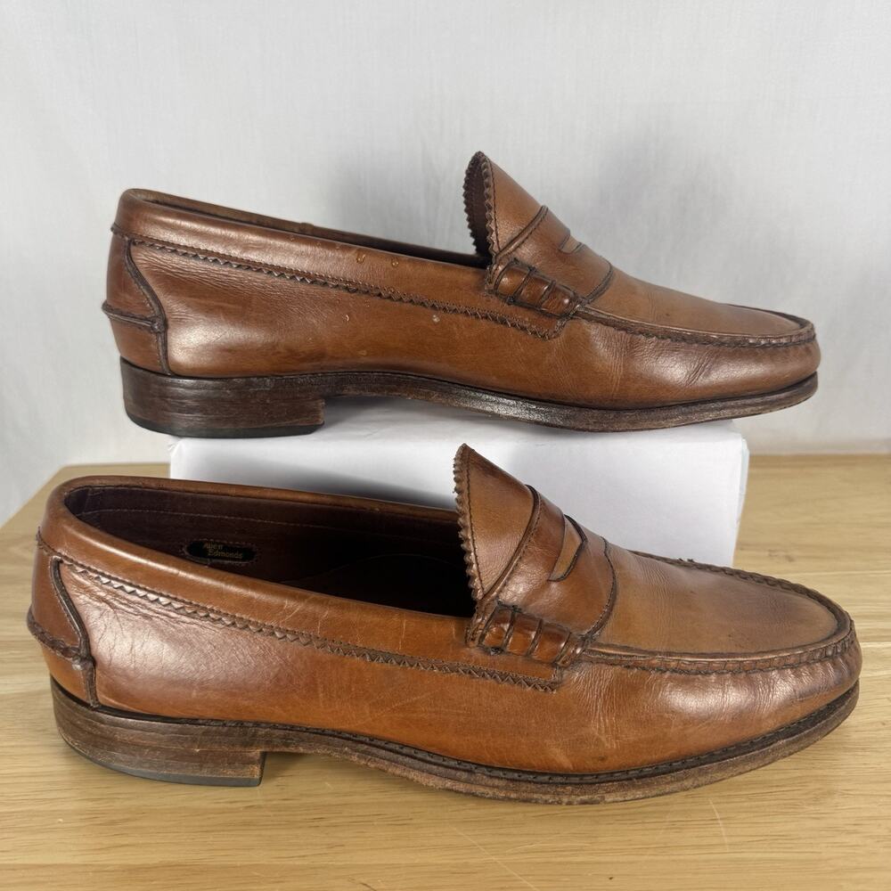 Allen Edmonds Brown Leather Penny Loafer 10.5 D, Classic, Old Money